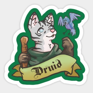 Kitty Classes - Druid Sticker